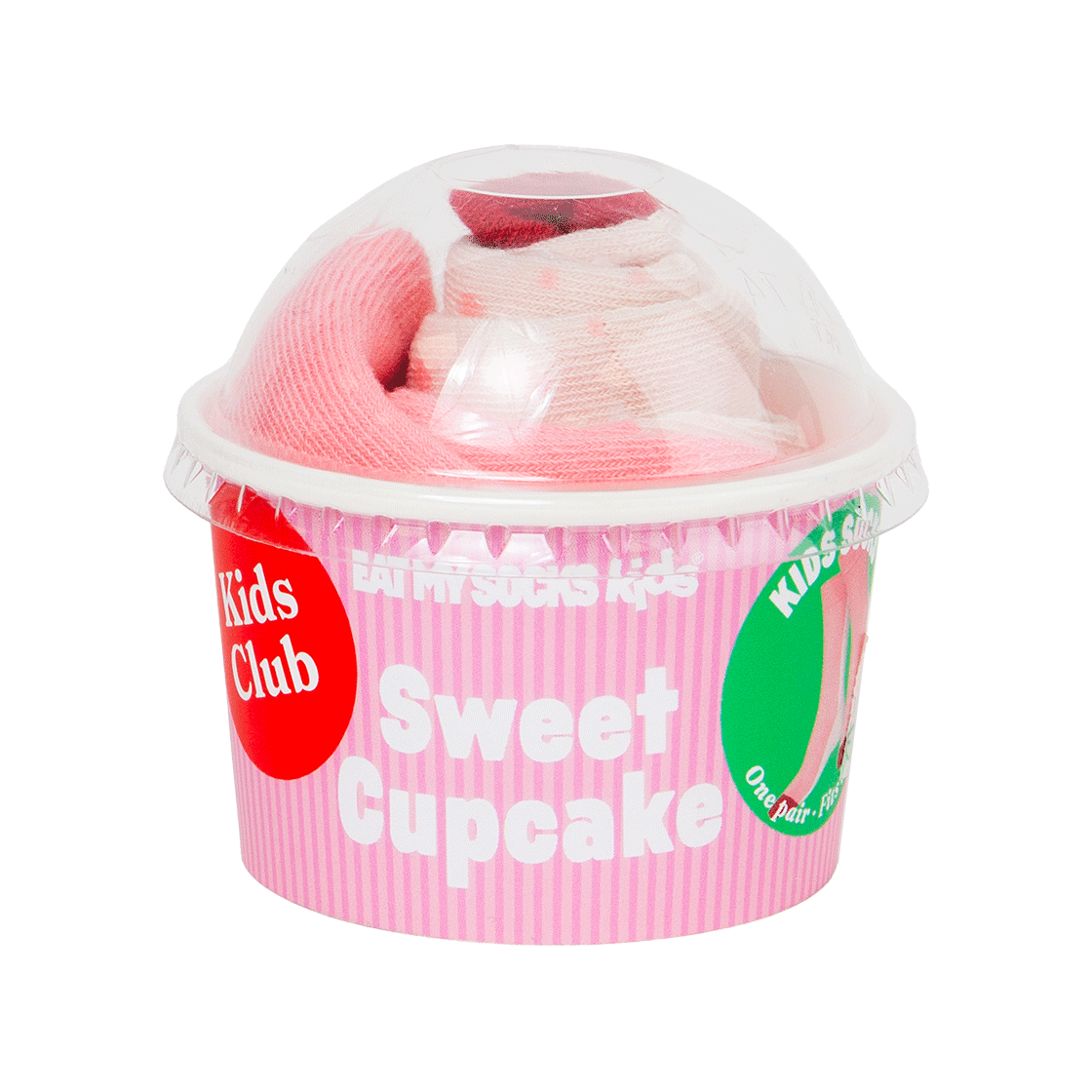 3D Strawberry Cupcake Kids Eat My Socks 3D Strawberry Cupcake Kids