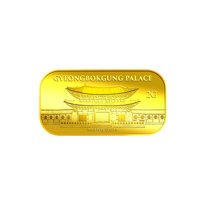 퓨어골드 24K 순금 싱가폴 프리미엄 골드바 2g 경북궁(puregoldsg Gyeongbukgung 2G Gold Bar) - 1