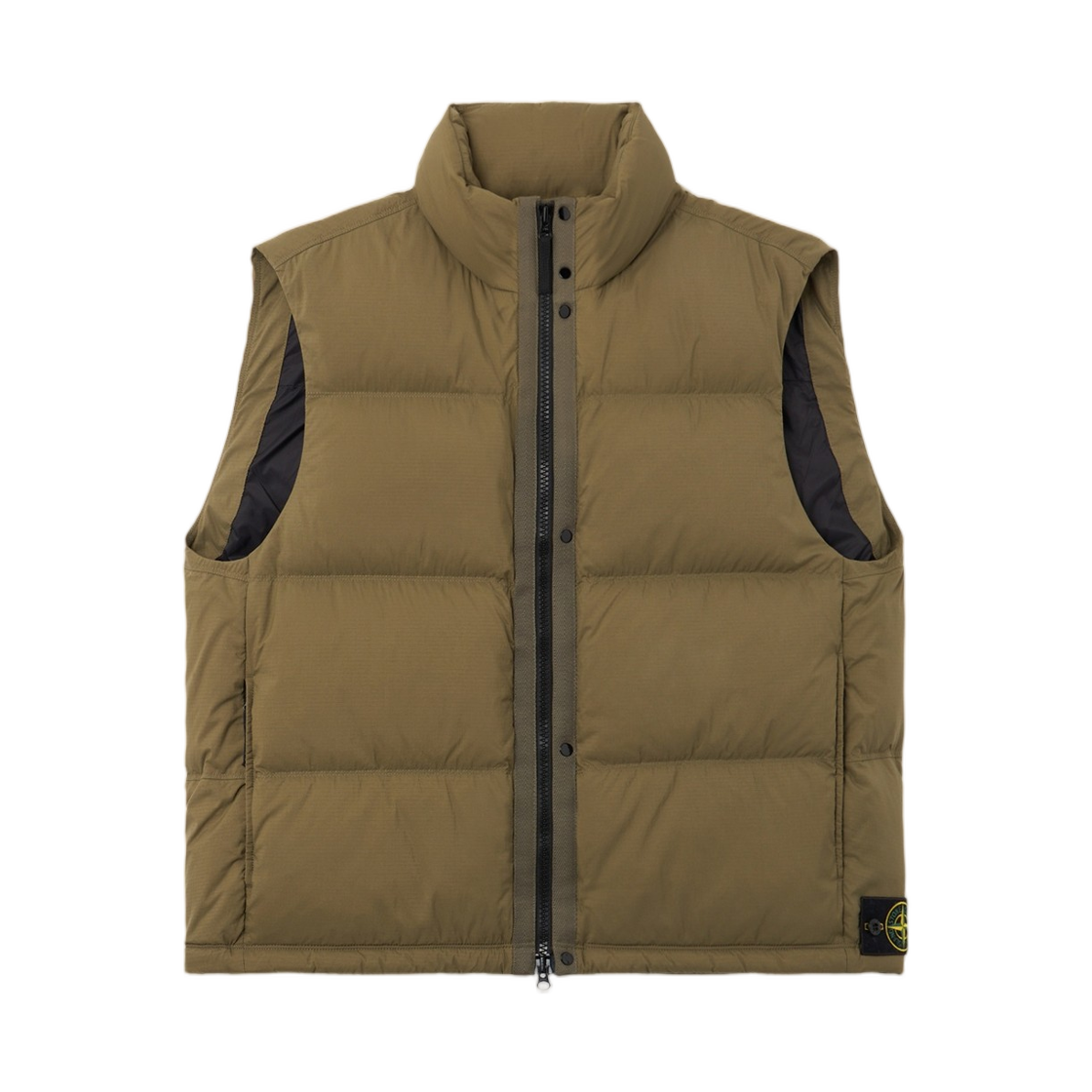 L2S15G1000-04S0483-V005G Stone Island G100004 Matt Ripstop Cordura Advanced Fabrics Lightweight Down Vest with Zip Pockets Military Green - 26FW