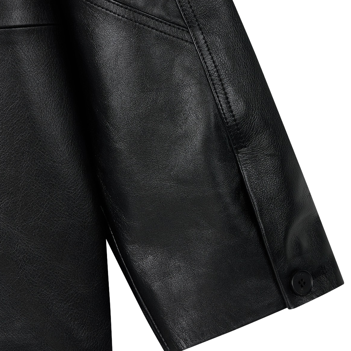 에핑글러 우먼 레더 맥 코트 블랙 - 26FW(Epingler Women Leather Mac Coat Black - 26FW) - 3