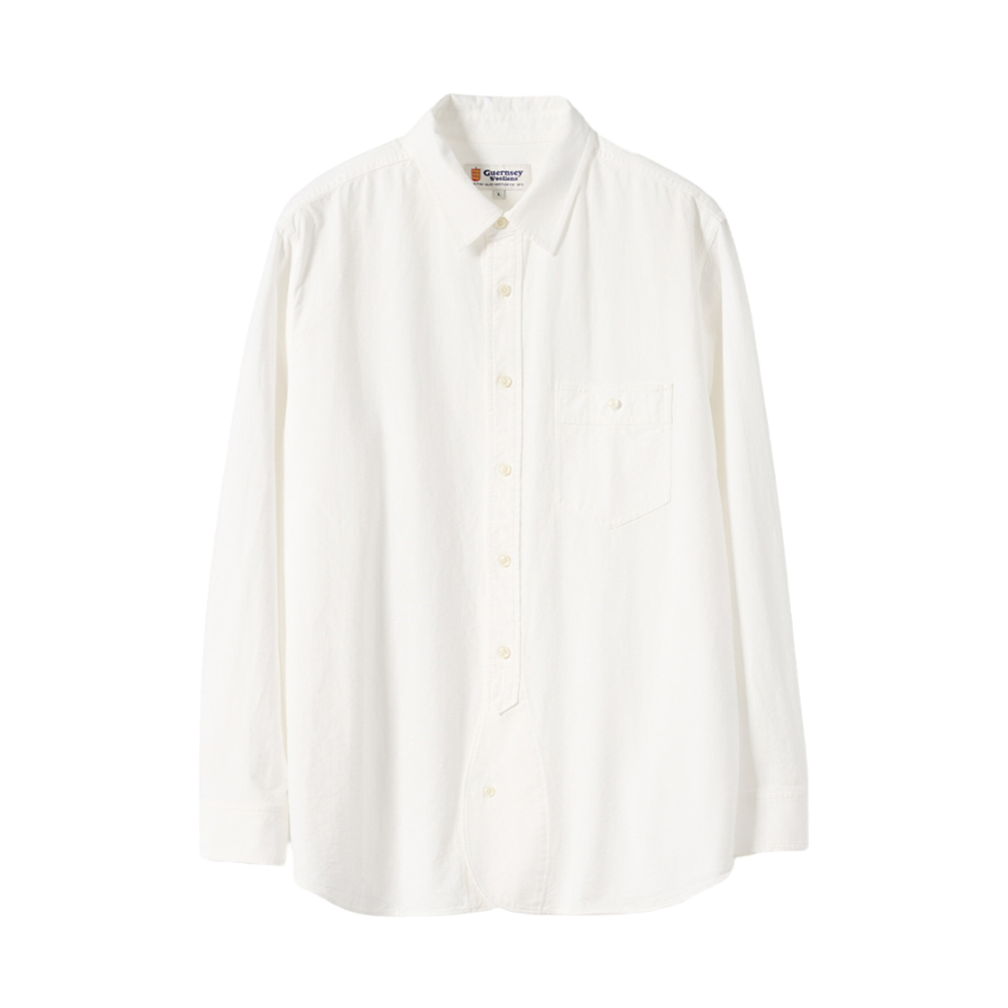 GW2CSH02-ow Guernsey Woollens Oxford British Army Shirt Off White