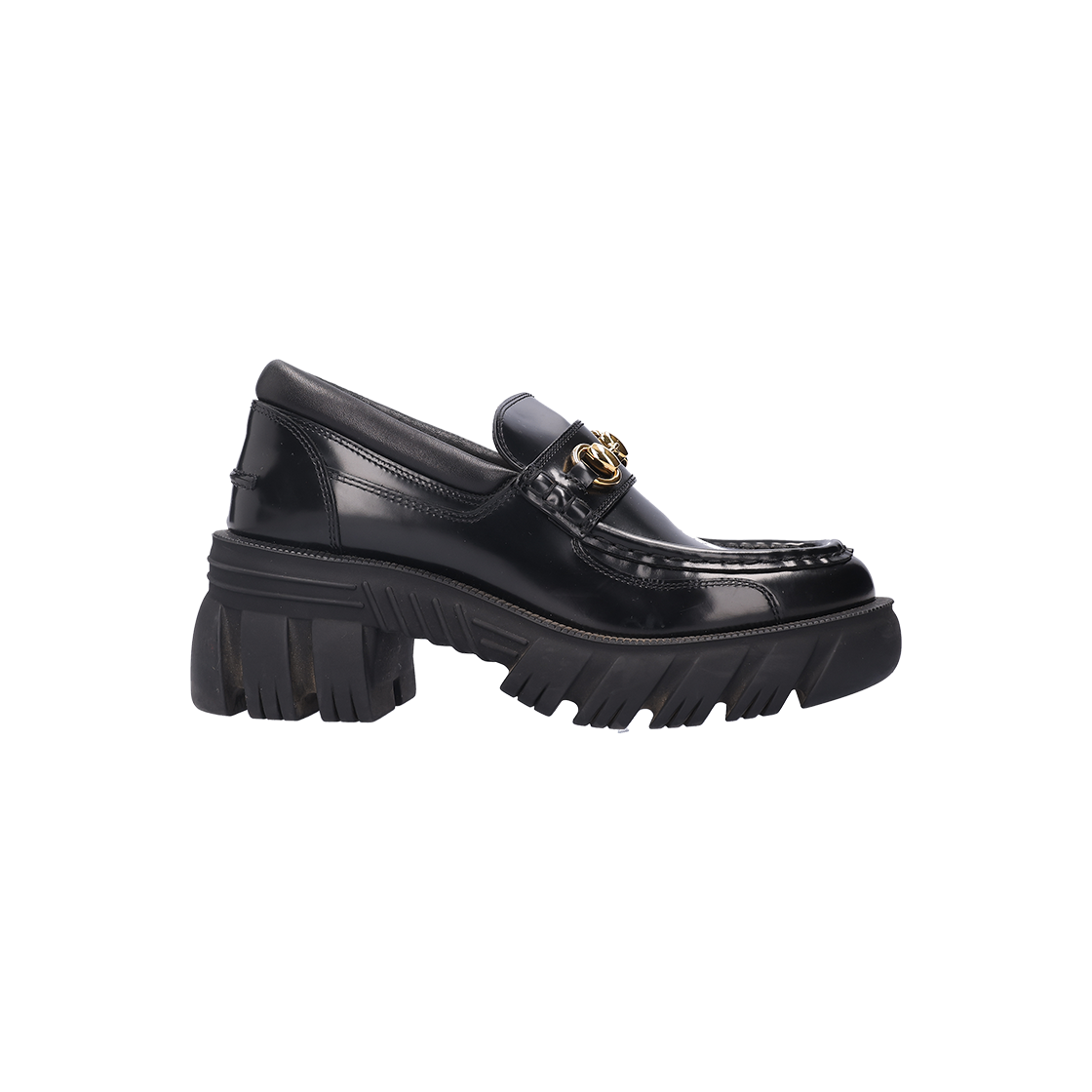 ITE7FQTE3W7F Gucci Horsebit Leather Loafers Black