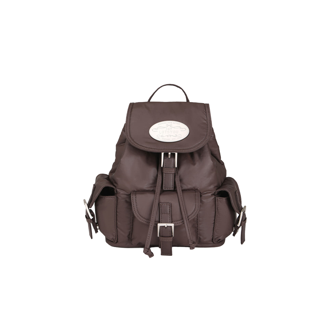 LOTI5BAW552DBR LOTS YOU Nostalgia Pooky Backpack Dark Brown