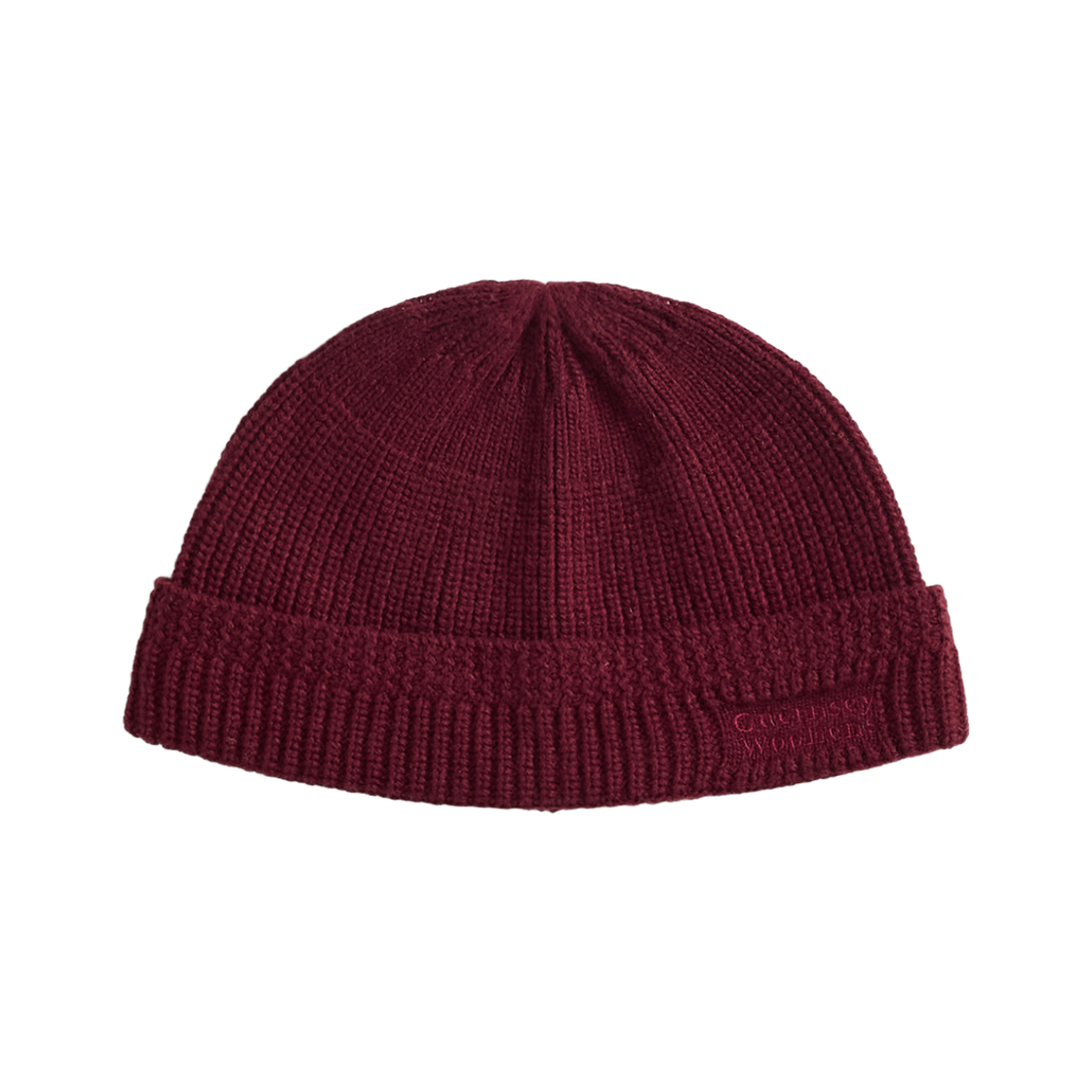 건지울른스 캐시미어 울 블렌드 와치캡 버건디(Guernsey Woollens Cashmere Wool Blend Watch Cap Burgundy) - 1