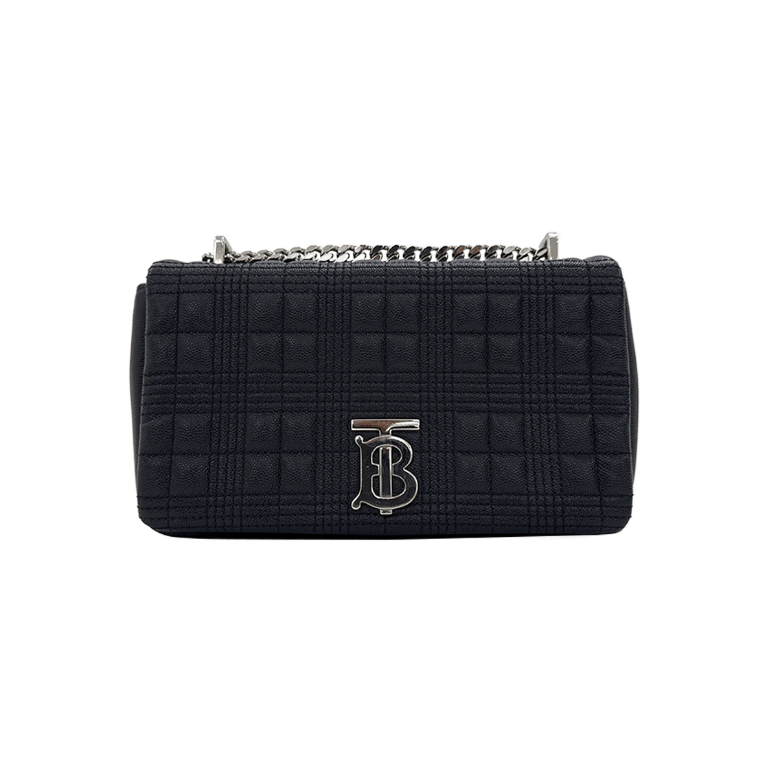 ITWCLSUMSTV8 Burberry Lola TB Logo Quilted Chain Shoulder Bag Small