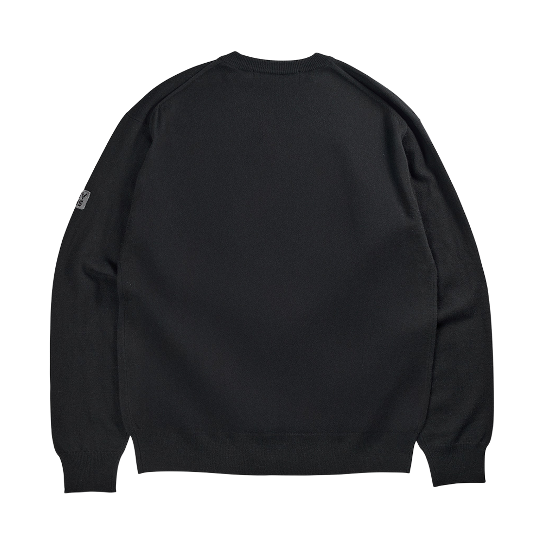 건지울른스 슈퍼파인 메리노울 라운드넥 가디건 블랙(Guernsey Woollens Superfine Merino Wool Round Neck Cardigan Black) - 2