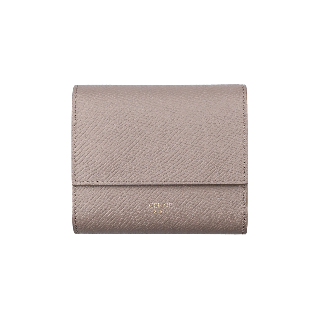 ITEQ3RFS6KKI Celine Small Tri-Fold Wallet in Grained Calfskin & Pebble