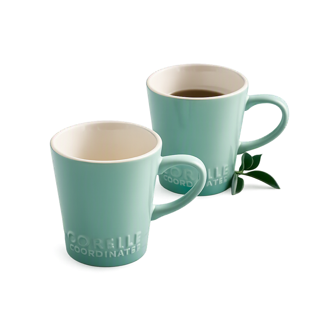 코렐 코디네이츠 브리즈스톤 머그 2P_블루(Corelle Coordinates Breeze Stone Mug 2‑Piece (Blue))
