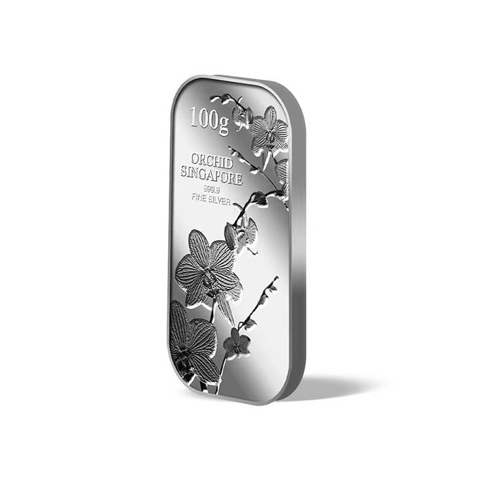 퓨어골드 24K 순금 싱가폴 프리미엄 실버바 100g 난초 (해외배송)(puregoldsg Orchid 100g Silver Bar (Overseas Shipping)) - 2