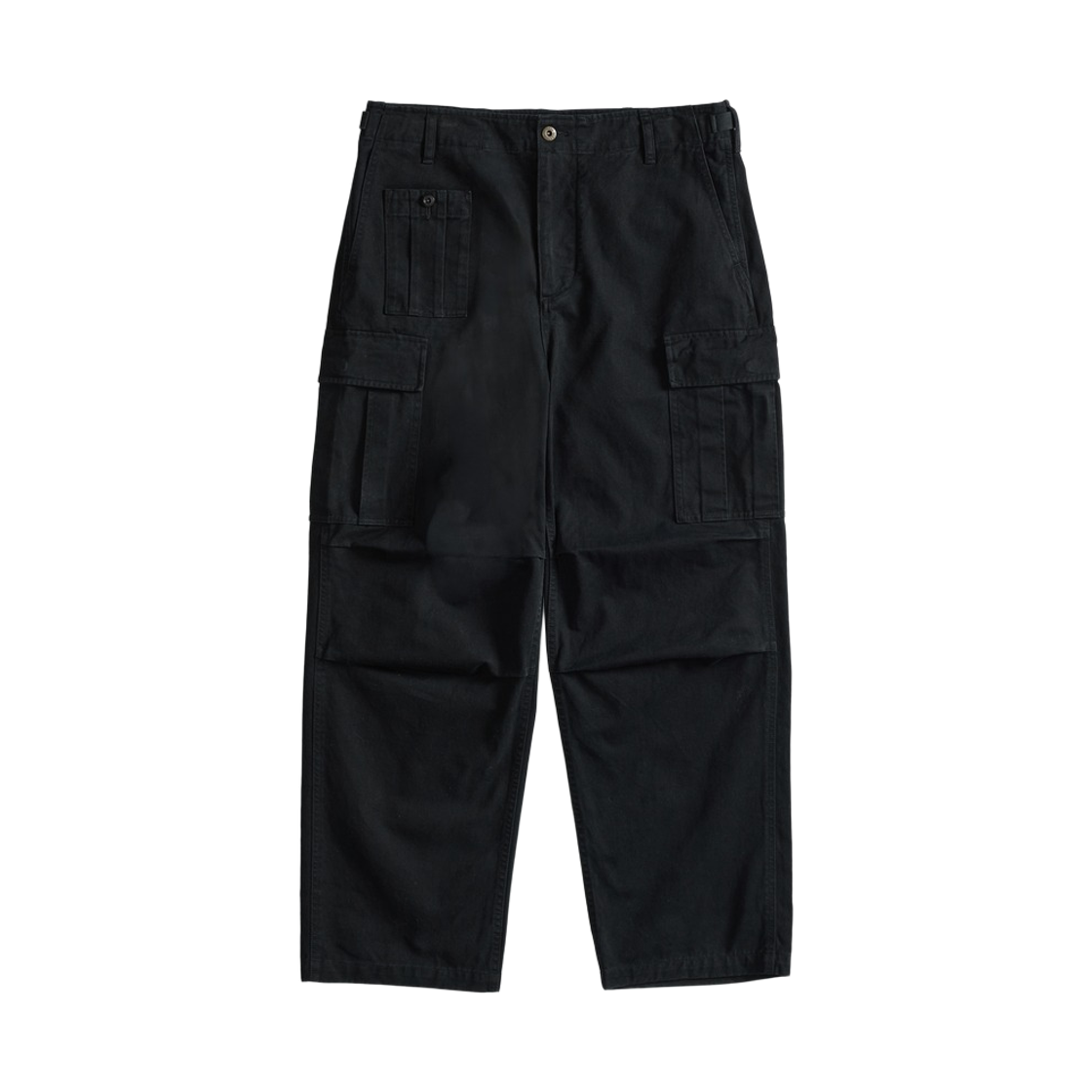 GW2CPT03-bk Guernsey Woollens Washed British Army Field Pants Black