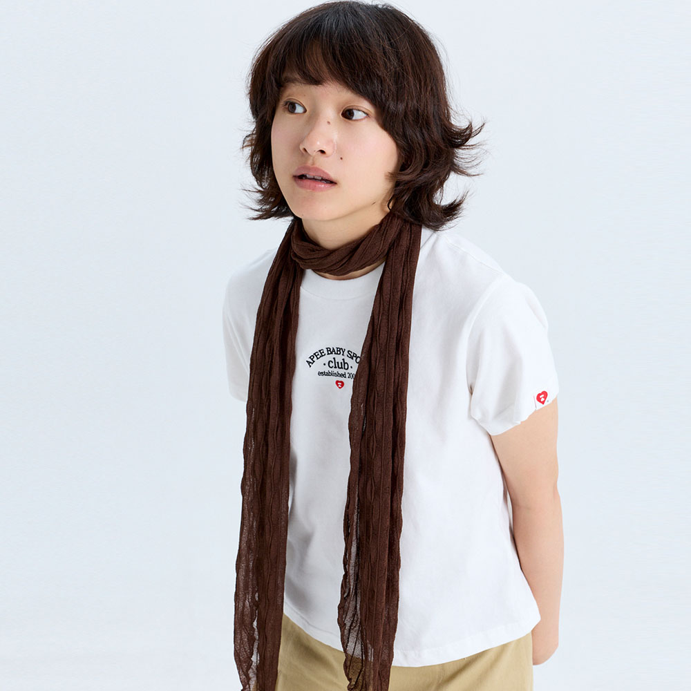 마크니 소프티 크림 살랑 스카프 브라운(MACNI Softy Cream Sallang Scarf Brown) - 2