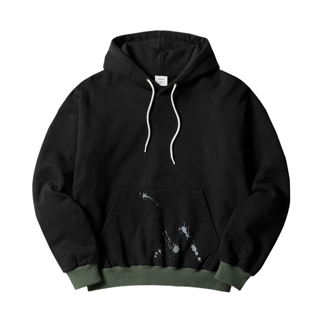 퍼스텝 유틸 워크 헤비웨이트 후드 블랙 SMHD4780(PERSTEP Utility Work Heavyweight Hoodie Black SMHD4780)