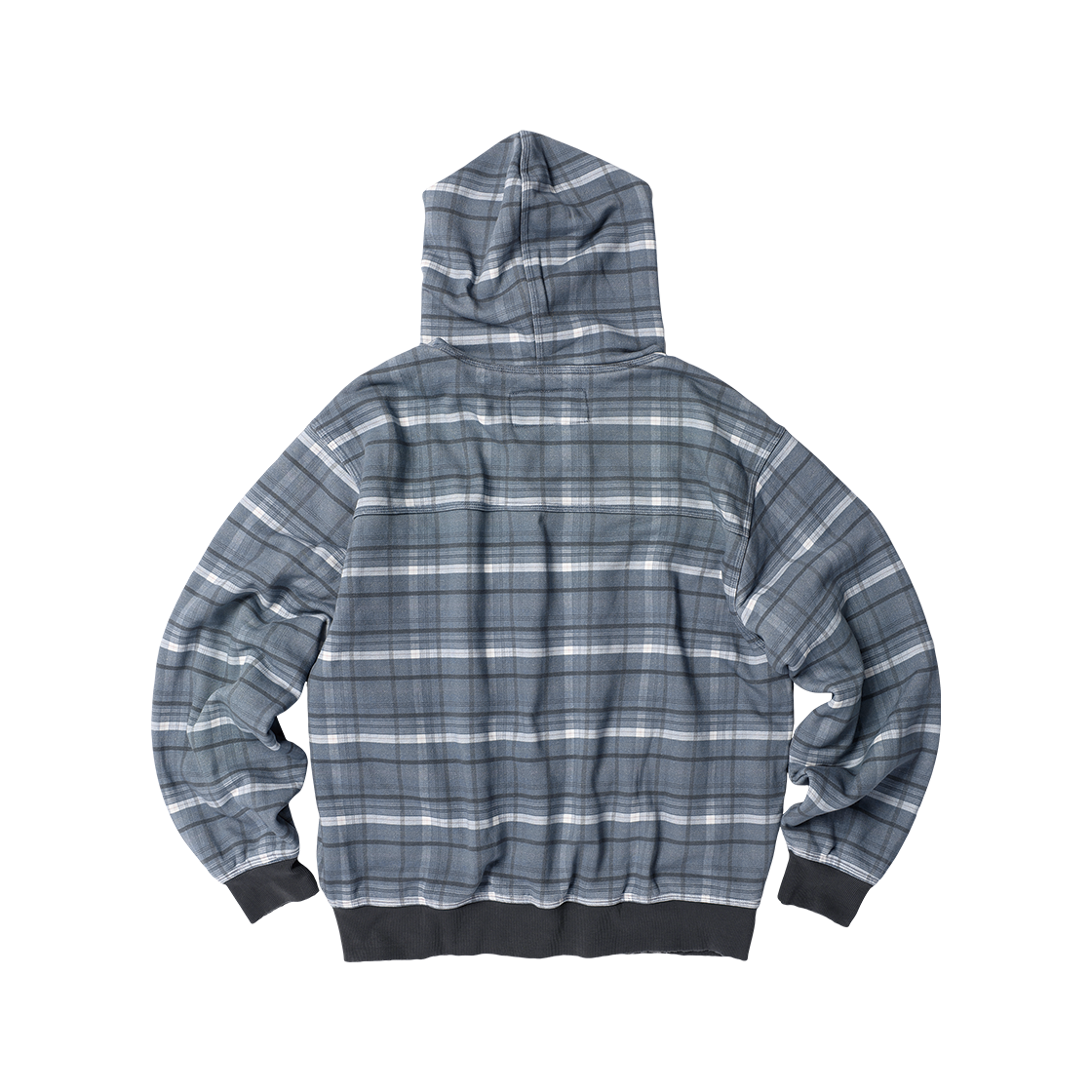 더바이닐하우스 리버서블 체크 후디 집업 네이비(Thevinylhouse Reversible Check Hoodie Zip-Up Navy) - 5