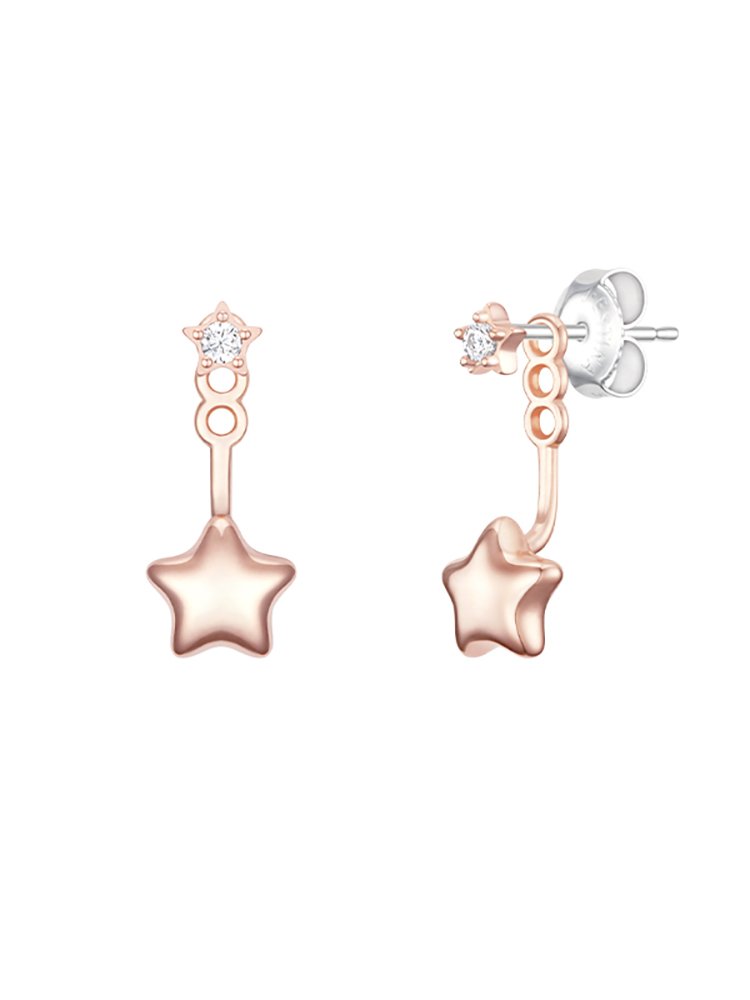 제이에스티나 LALA J 별 이어자켓 귀걸이 (JJLJEQ5B1300SR000)(Jestina Lala J 별 이어자켓 귀걸이 (Jjljeq5B1300Sr000)) - 3