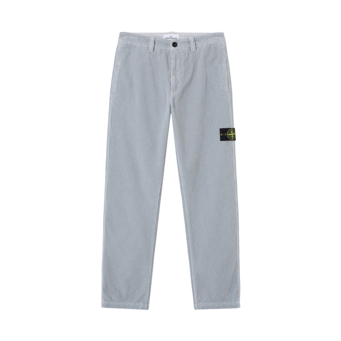 L2S1531000-59S0212-V0049 Stone Island 3100059 Organic Cotton Corduroy 800 Regular-Fit Chino Trousers with Contrast Pocket Ash Grey - 26FW