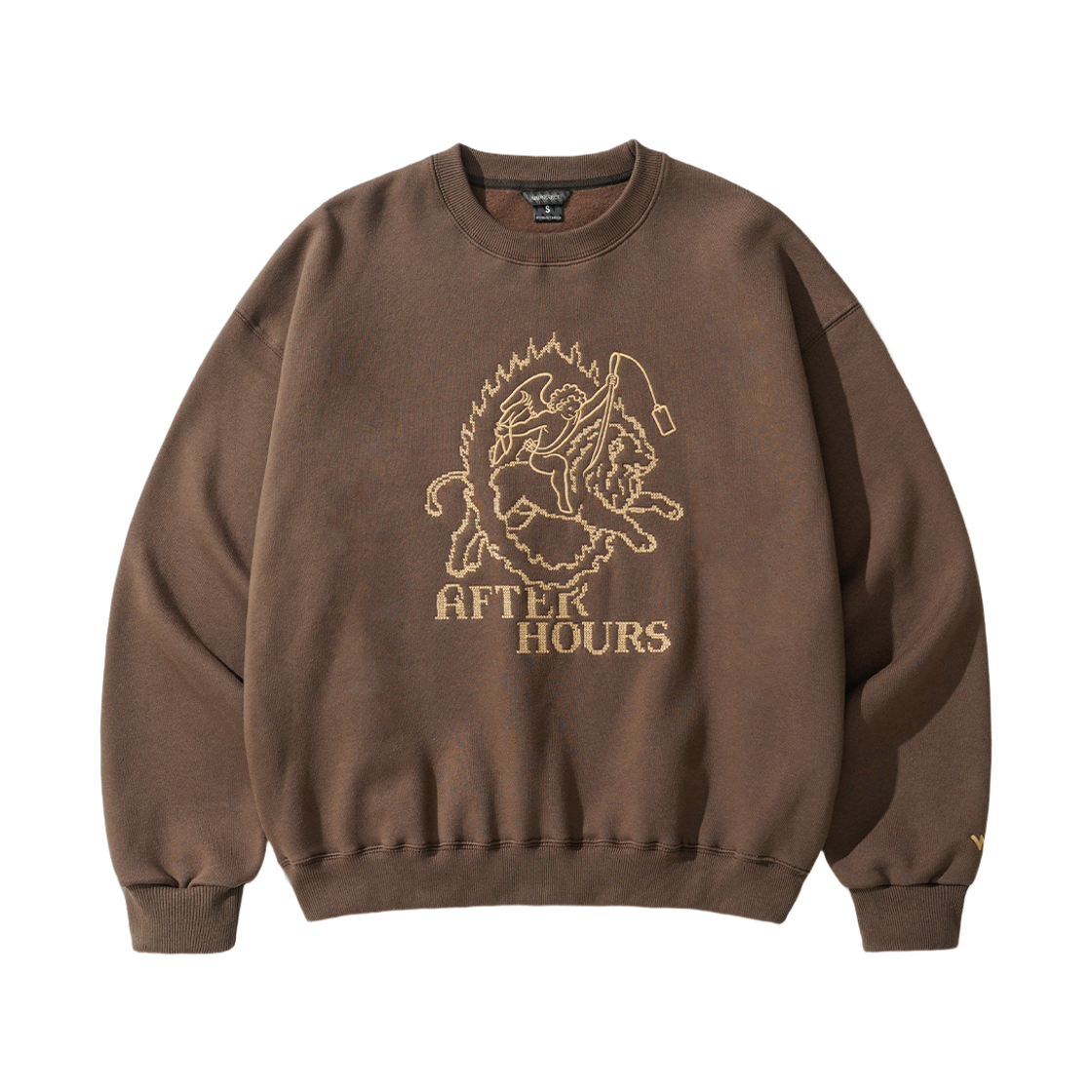 HSMT7884_brown_29 WV PROJECT After Hour Sweatshirt Brown HSMT7884