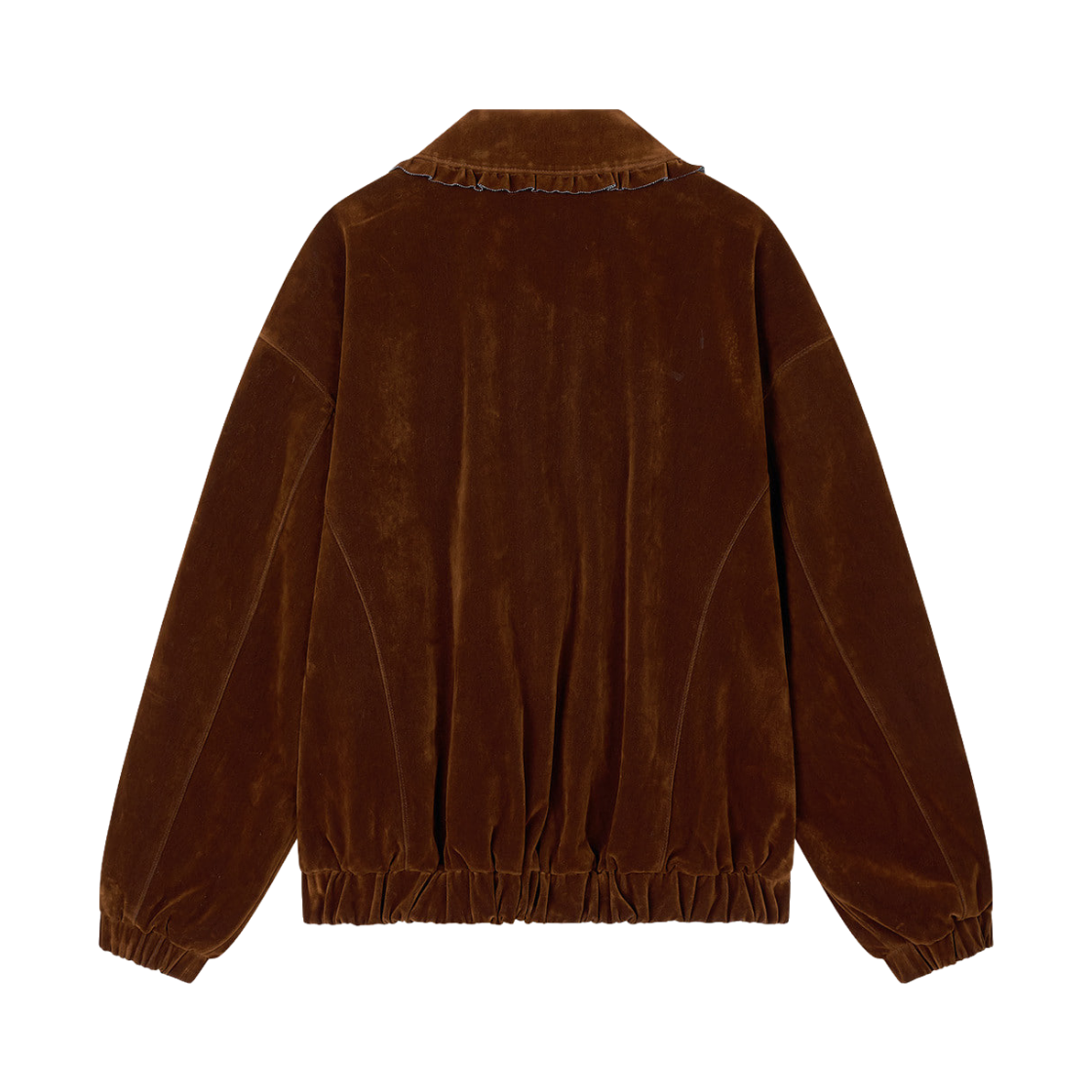 에핑글러 우먼 벨벳 데님 봄버 재킷 코냑 - 26FW(Epingler Women Velvet Denim Bomber Jacket Cognak - 26FW) - 2