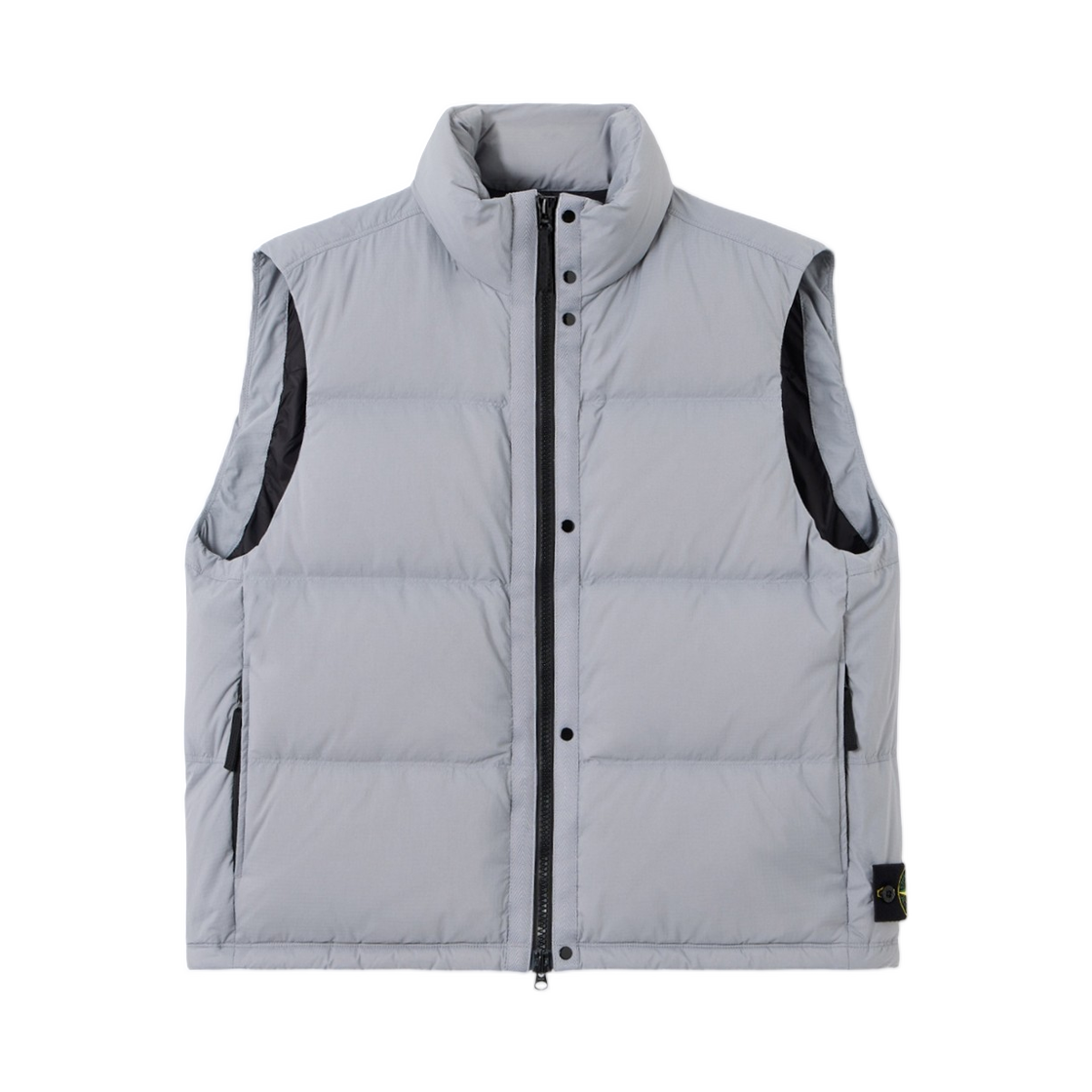 L2S15G1000-04S0483-V0049 Stone Island G100004 Matt Ripstop Cordura Advanced Fabrics Lightweight Down Vest with Zip Pockets Ash Grey - 26FW