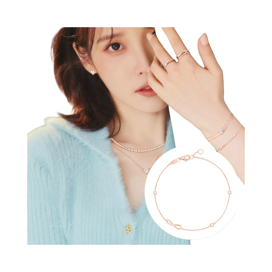 제이에스티나 제이에스티나 ETER 14K 팔찌 (JJERBQ3BS651R47S0)(Jestina Jestina Eter 14K 팔찌 (Jjerbq3Bs651R47S0)) - 2