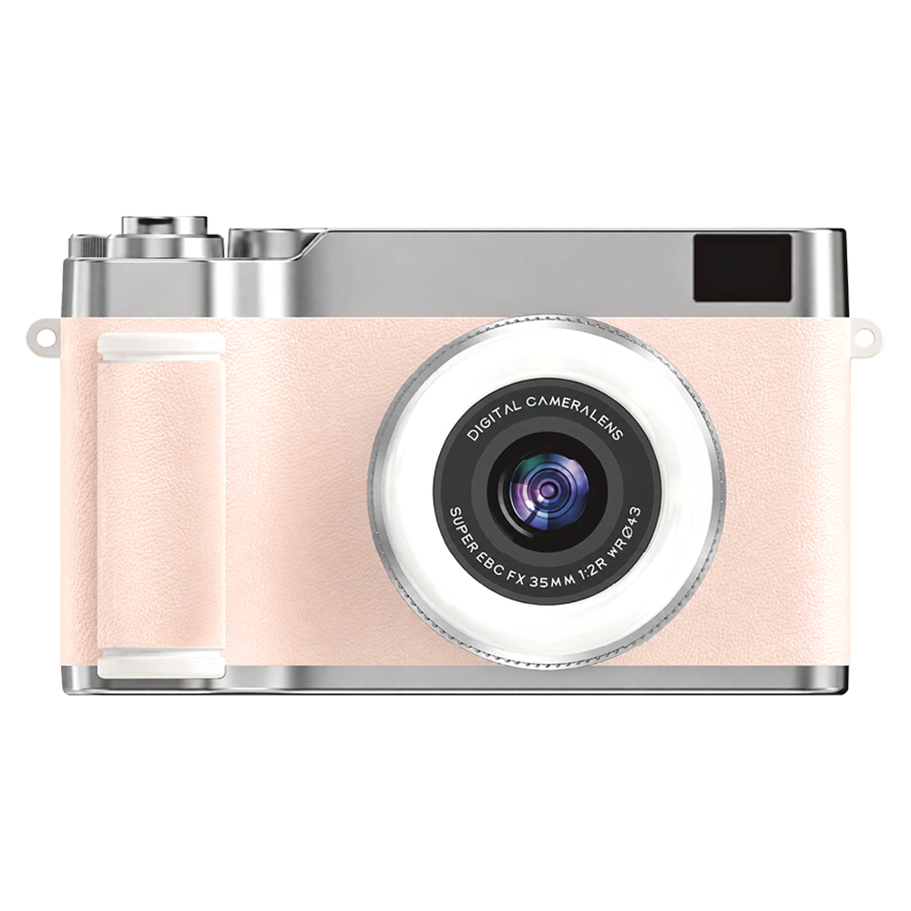 Lumi Digital Camera, Pink NUART Lumi Ring Light Flip Folding Digital Camera, Pink