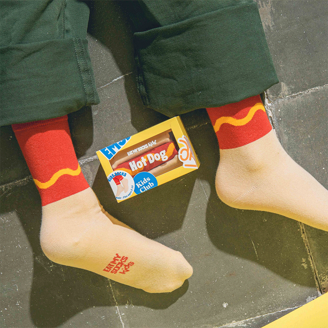 잇마이삭스 3D Hot Dog 핫도그 키즈양말(Eat My Socks 3D Hot Dog Kids) - 4