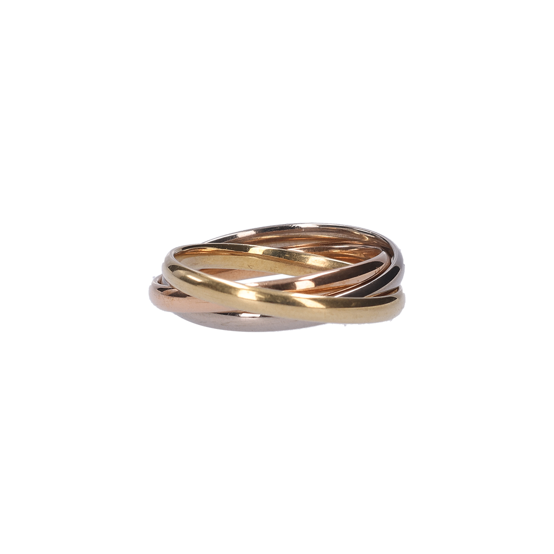 ITL2SJMKMRJI Cartier Trinity Ring 18K Yellow & Rose & White Gold