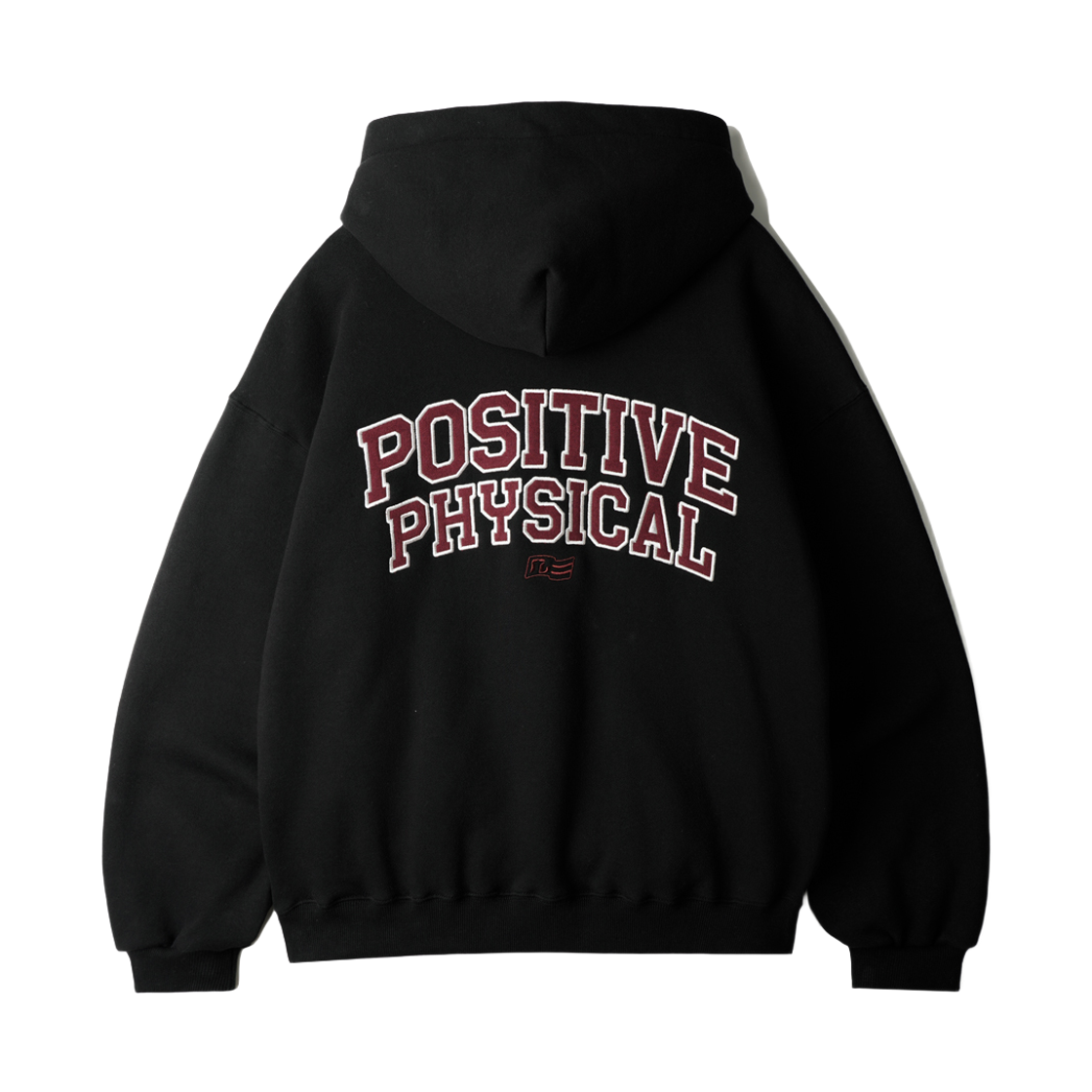 JIHD9205_black_29 PUNCHLINE Light Positive Hoodie Black JIHD9205