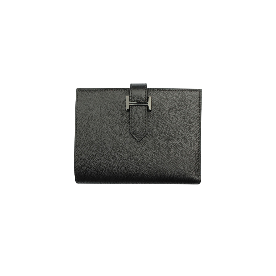 ITWRFSEMQUHD Hermes Bearn Compact Wallet All Black