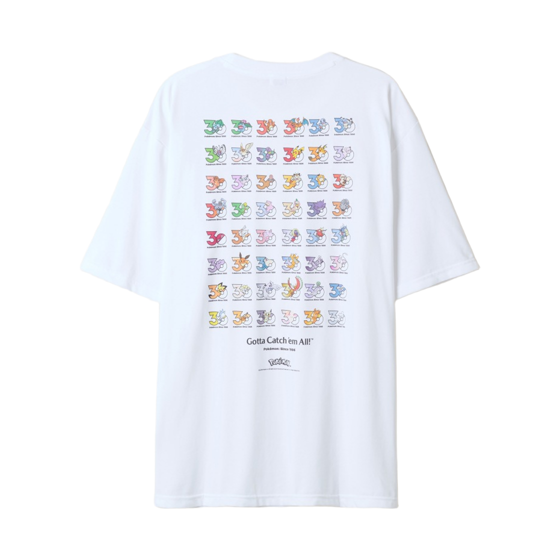 SPRLG49U06 Spao x Pokemon 30th Short Sleeve T-Shirt White