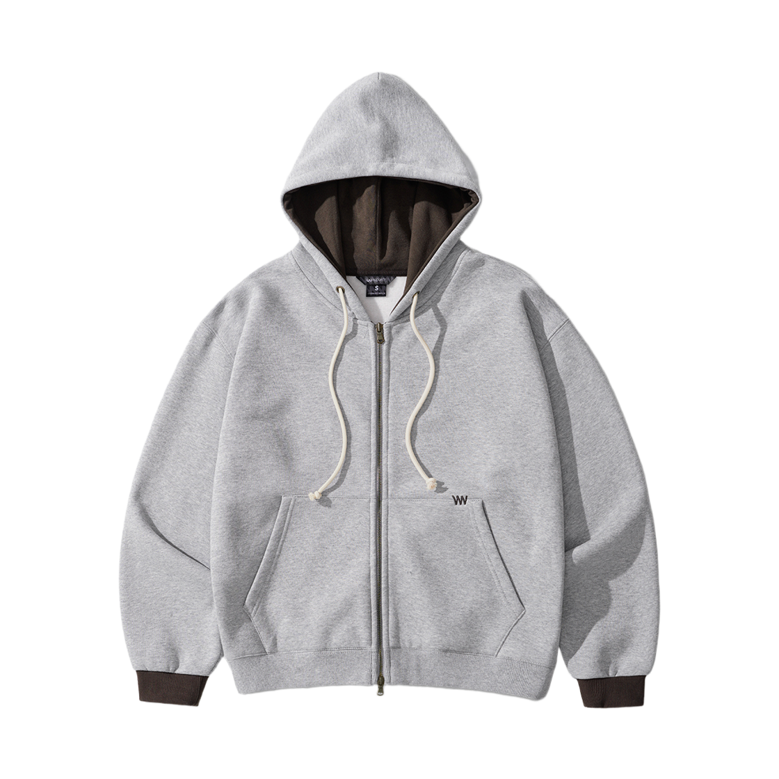MMHD7871_gray_29 WV PROJECT Soft Nap Hooded Zip-up Gray MMHD7871