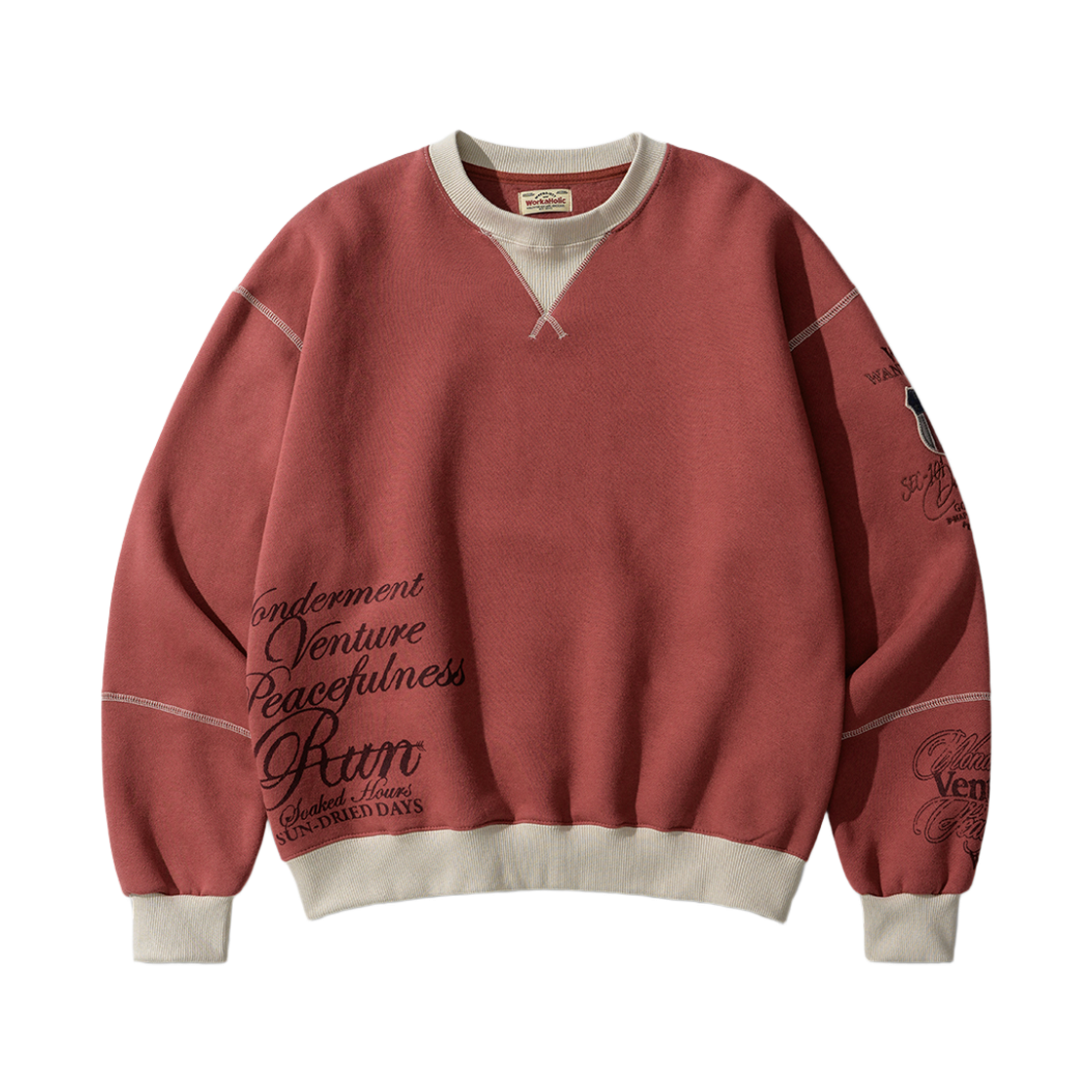 더블유브이프로젝트 원더러스트 루프 맨투맨 빈티지로즈 JIMT7886(WV PROJECT Wanderlust Loop Sweatshirt Vintagerose JIMT7886)