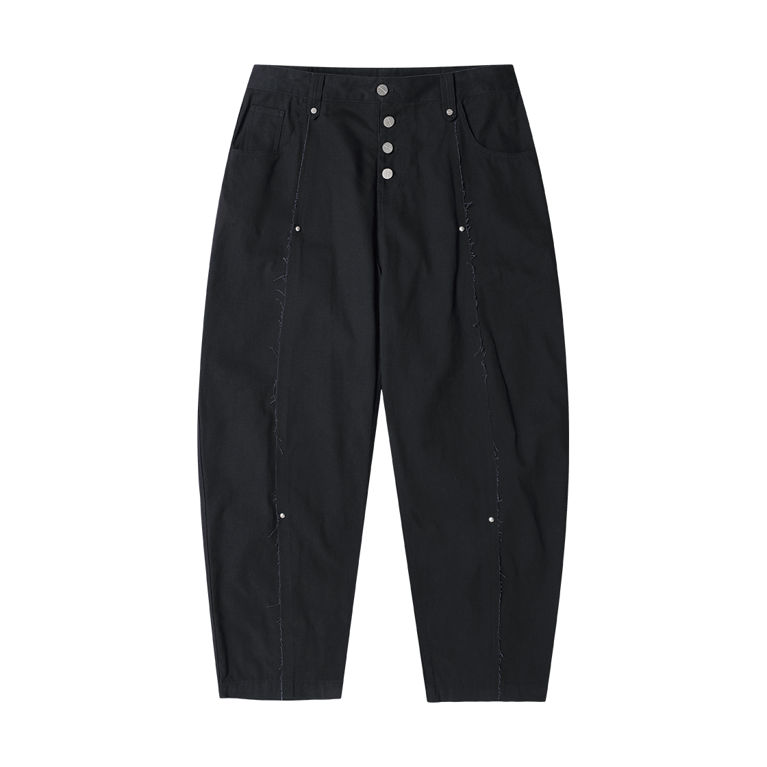 더바이닐하우스 커브드 스터드 팬츠 블랙(Thevinylhouse Curved Stud Pants Black) - 1