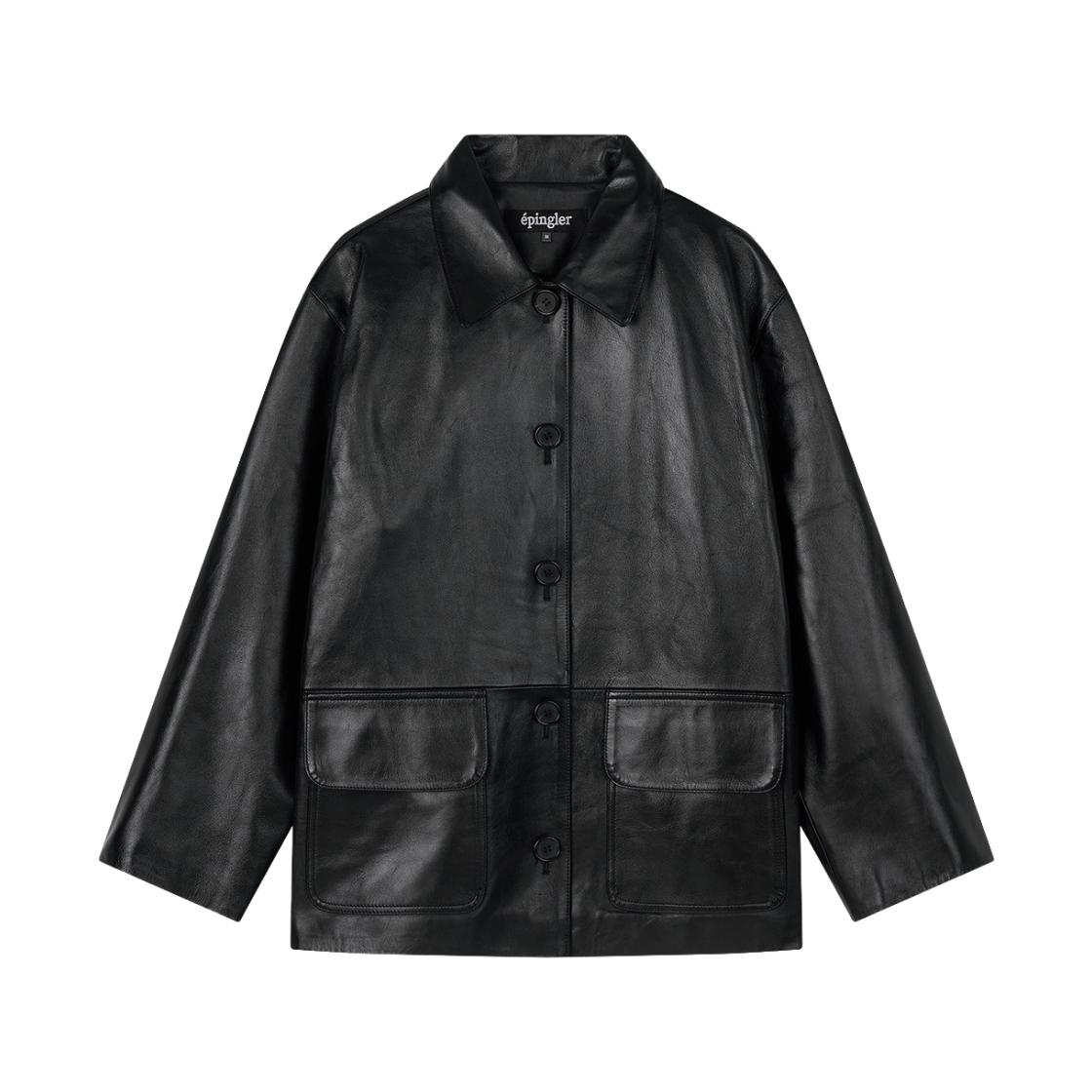 KW6DOTLEP03BK Epingler Women Leather Mac Coat Black - 26FW