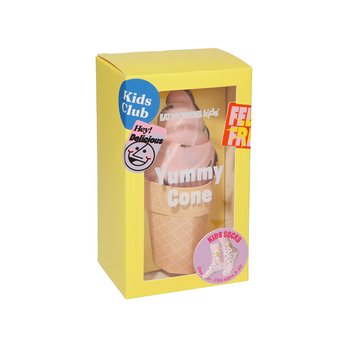 3D Yummy Cone Kids Eat My Socks 3D Yummy Cone Kids