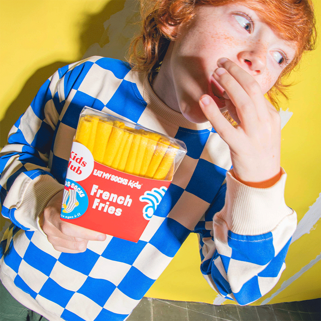 잇마이삭스 3D French Fries 감튀 키즈양말(Eat My Socks 3D French Fries Kids) - 4