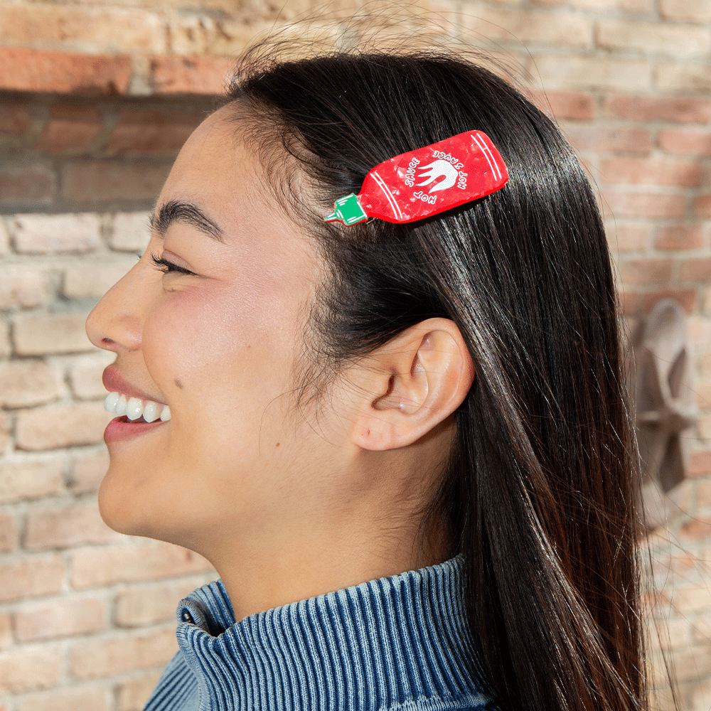 잇마이삭스 Sriracha 스리라차 헤어핀 머리핀(Eat My Socks Sriracha  Hair Clips) - 4
