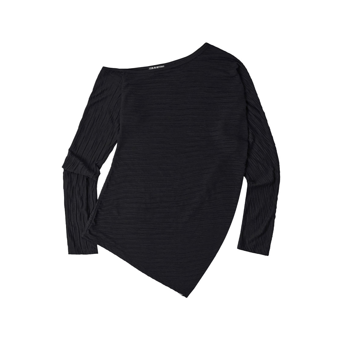 SW2F4TO05BK symmetric percent Unbalance Pleated Top Black