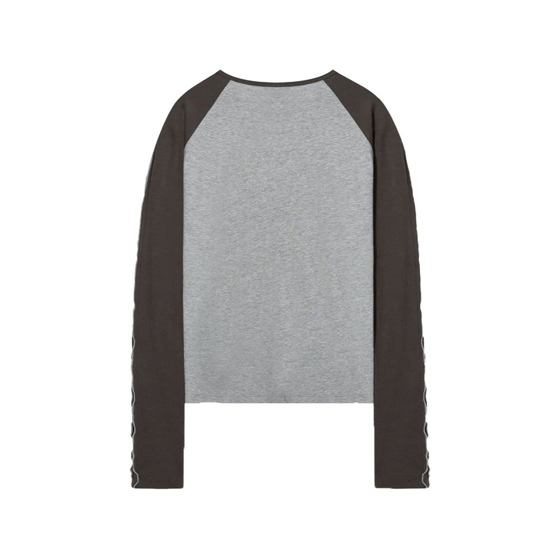시메트릭 퍼센트 래글런 롱 슬리브 티셔츠 그레이(symmetric percent Raglan Long Sleeve TS Grey) - 2
