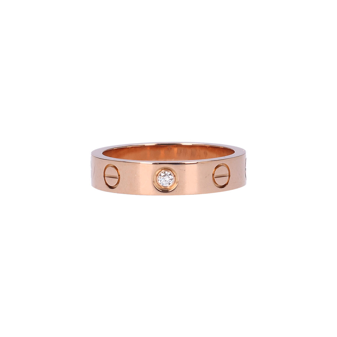 ITLWI46HAPKQ Cartier Love Wedding Band 18K Rose Gold & Diamond