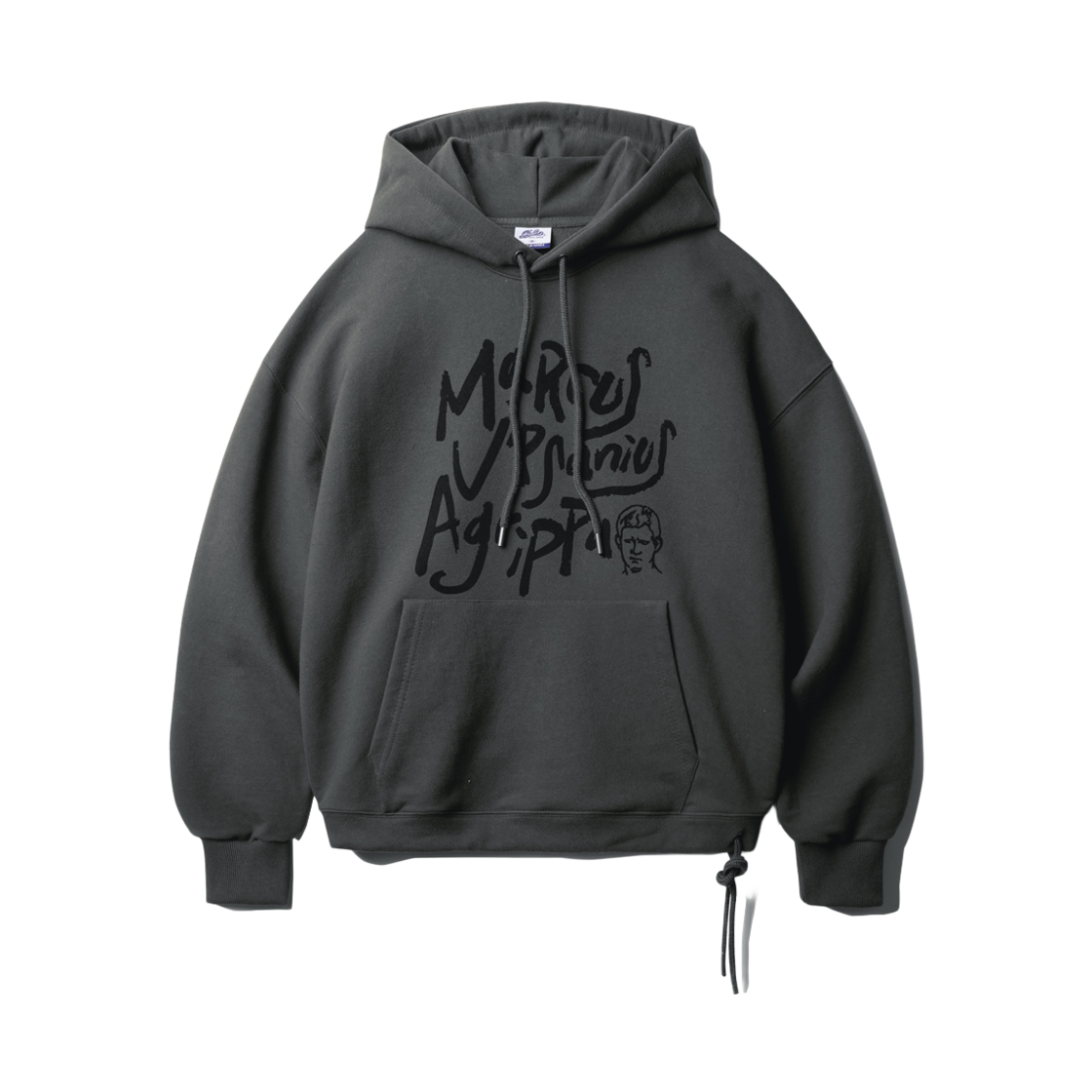 NSHD9187_deepgray_29 PUNCHLINE Agrippa String Hoodie Deepgray NSHD9187
