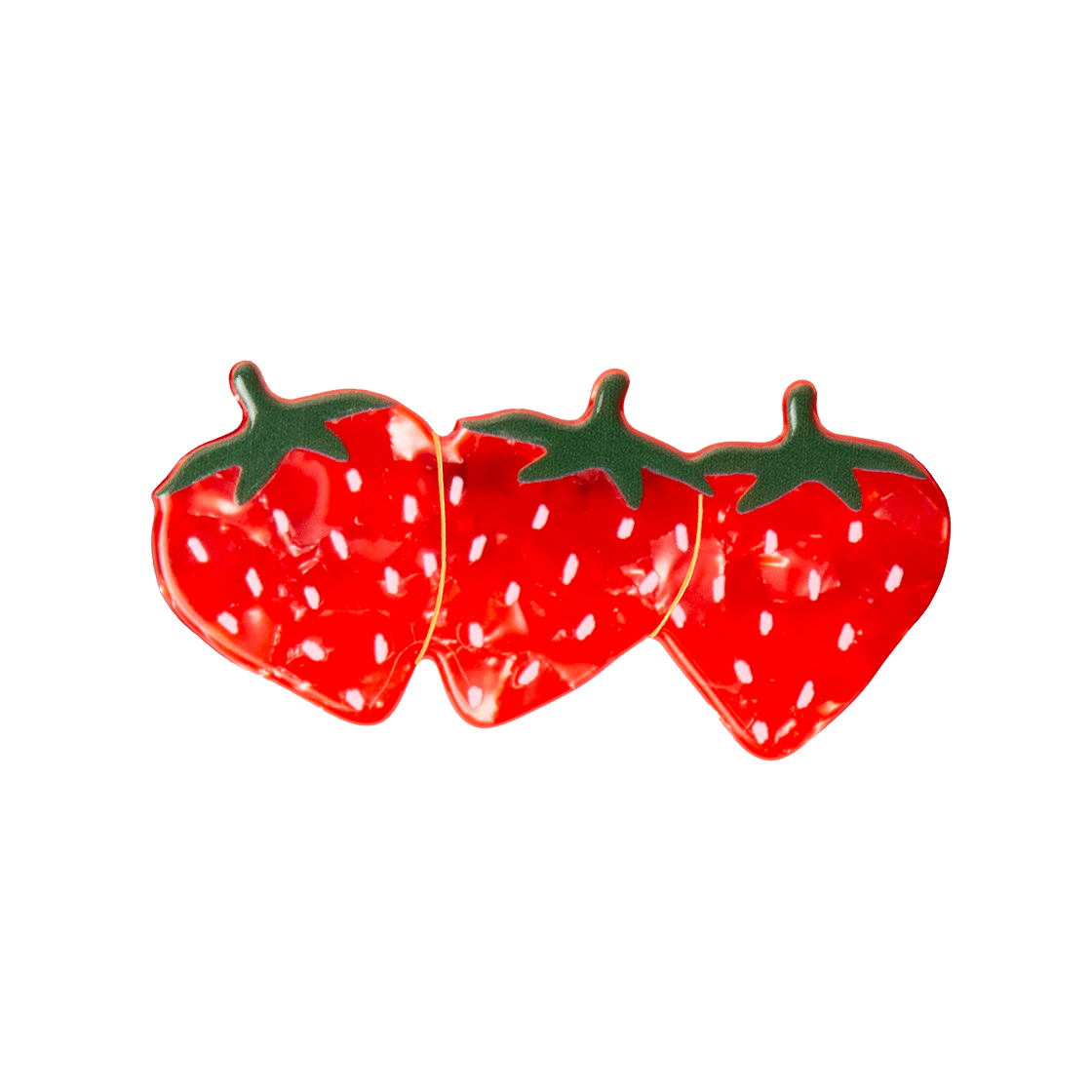 Strawberry Hair Clips Eat My Socks Strawberry Hair Clips