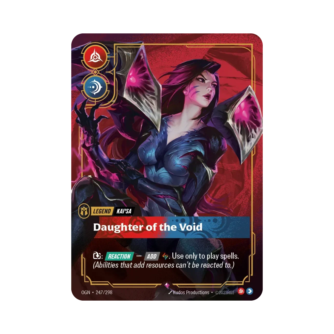 OGN-247-298-F Riftbound Kai’Sa Daughter of the Void R Foil Origins (English Ver.)