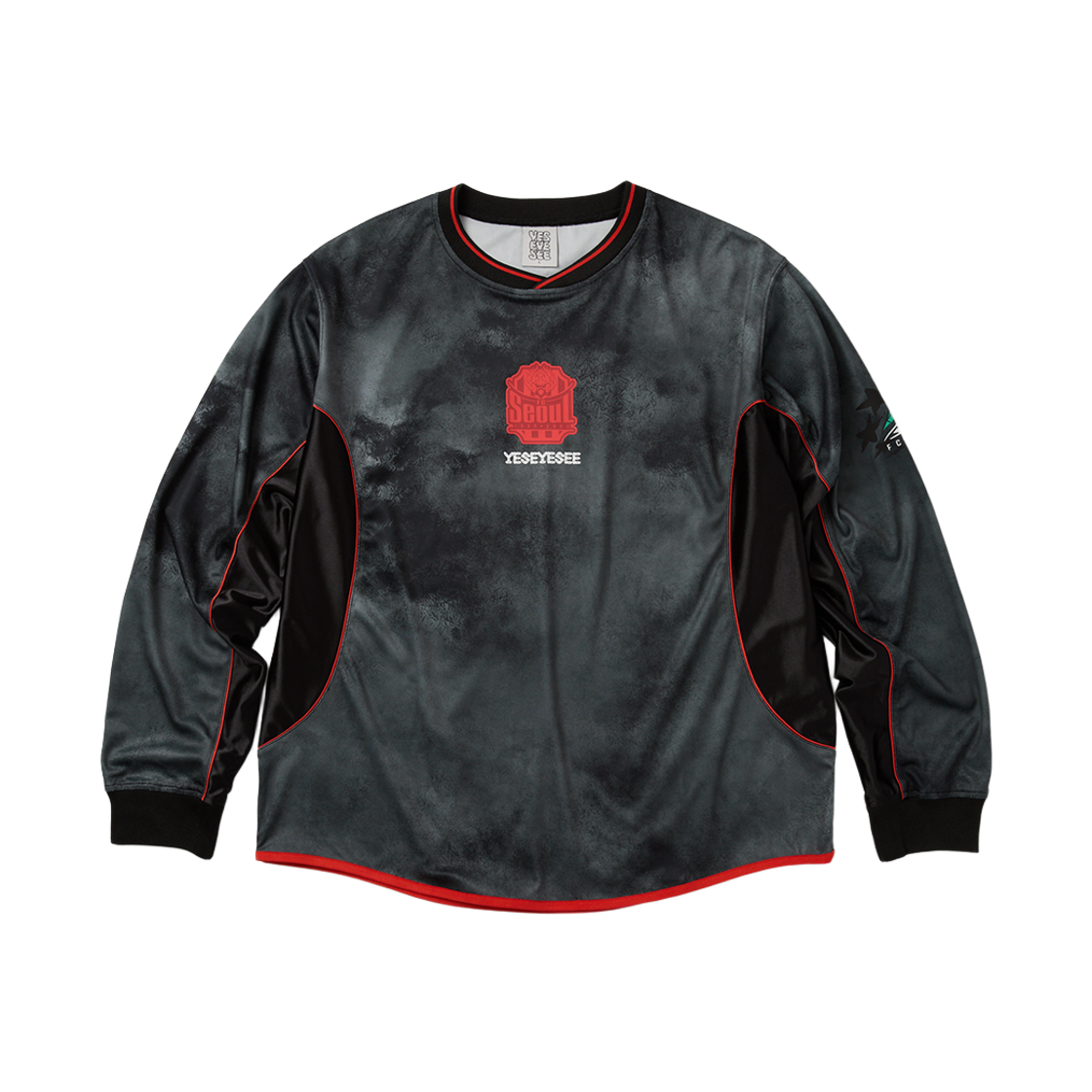 [KREAM 단독] 예스아이씨 X 에프씨서울 써드 롱슬리브 저지 블랙([KREAM 단독] YESEYESEE X FC SEOUL L/S Third Jersey Black)