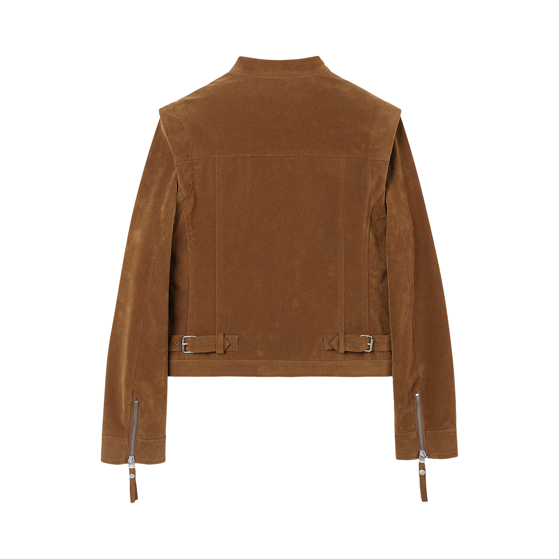더바이닐하우스 논 카라 스웨이드 재킷(W) 브라운(Thevinylhouse Non Collar Suede Jacket(W) Brown) - 2