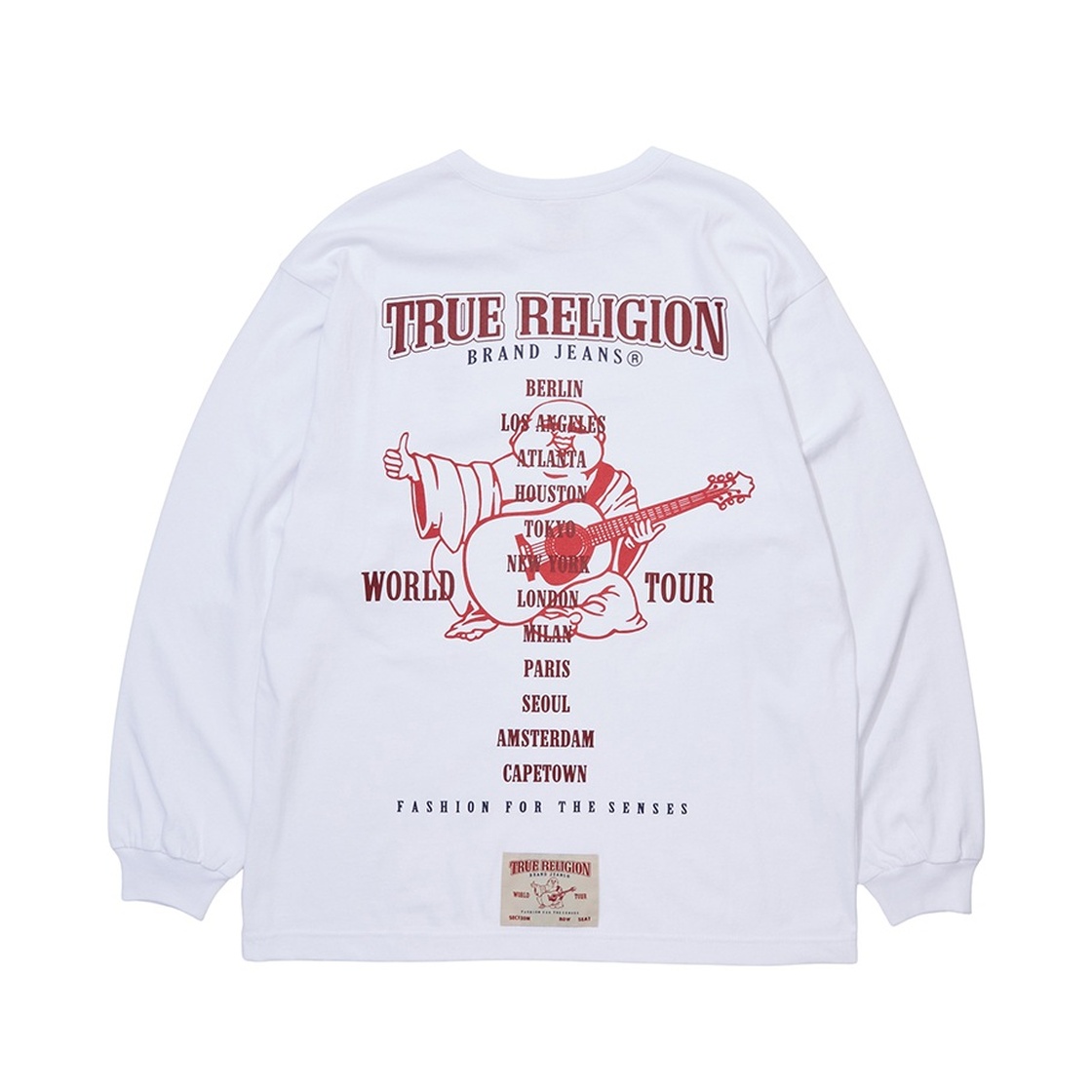 트루릴리젼 월드 투어 롱 슬리브 솔리드 화이트(True Religion World Tour Long Sleeve Solid White) - 2