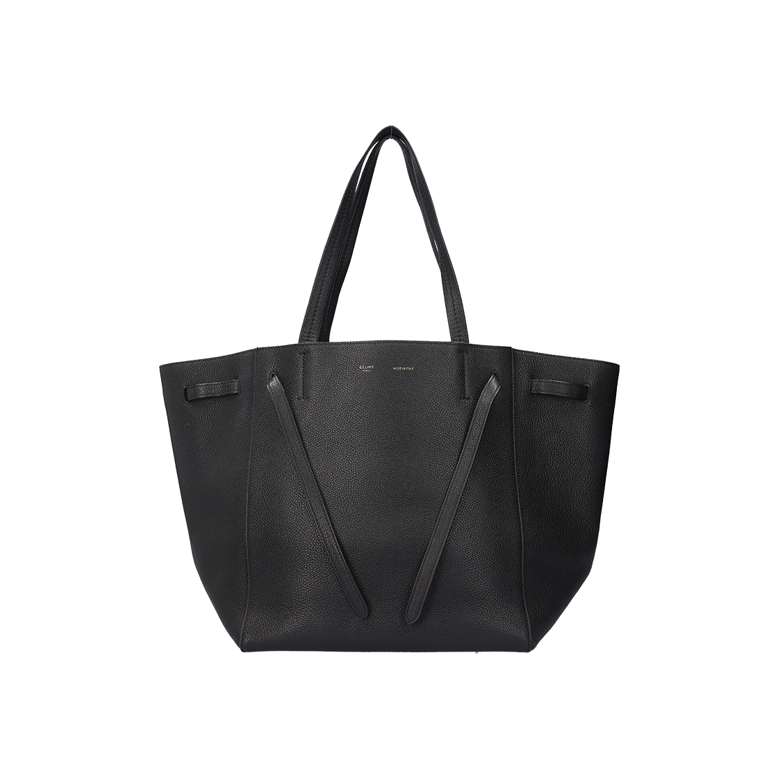 셀린 스몰 카바스백 팬텀 소프트 그레인드 카프스킨 & 블랙(Celine Small Cabas Phantom Soft Grained Calfskin Bag in Black)
