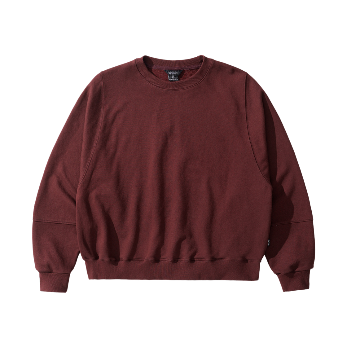 ISMT7874_burgundy_29 WV PROJECT Round Balloon Crop Sweatshirt Burgundy ISMT7874