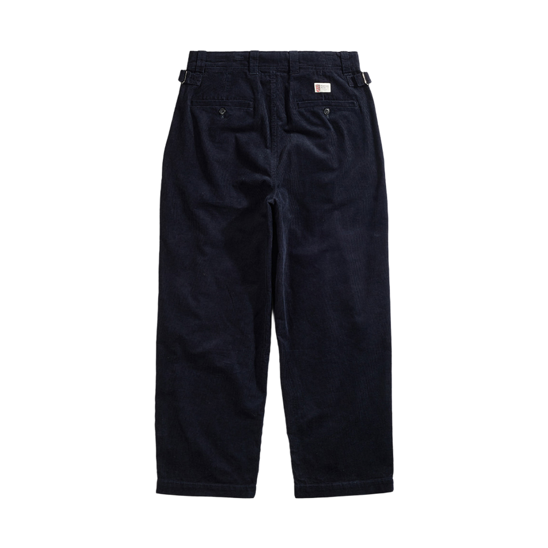 건지울른스 코듀로이 원턱 와이드 팬츠 다크 네이비(Guernsey Woollens Corduroy One Tuck Wide Pants Dark Navy) - 2