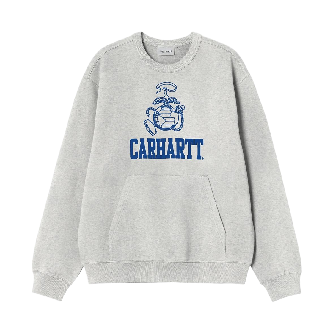I036371-482-XX Carhartt WIP Pond Corps Sweatshirt Ash Heather