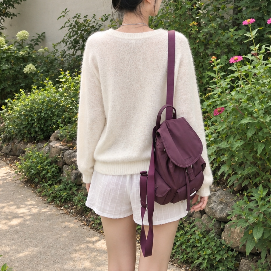 라츠유 노스텔지아 소프트 백팩 와인(LOTS YOU Nostalgia Soft Backpack WINE) - 3